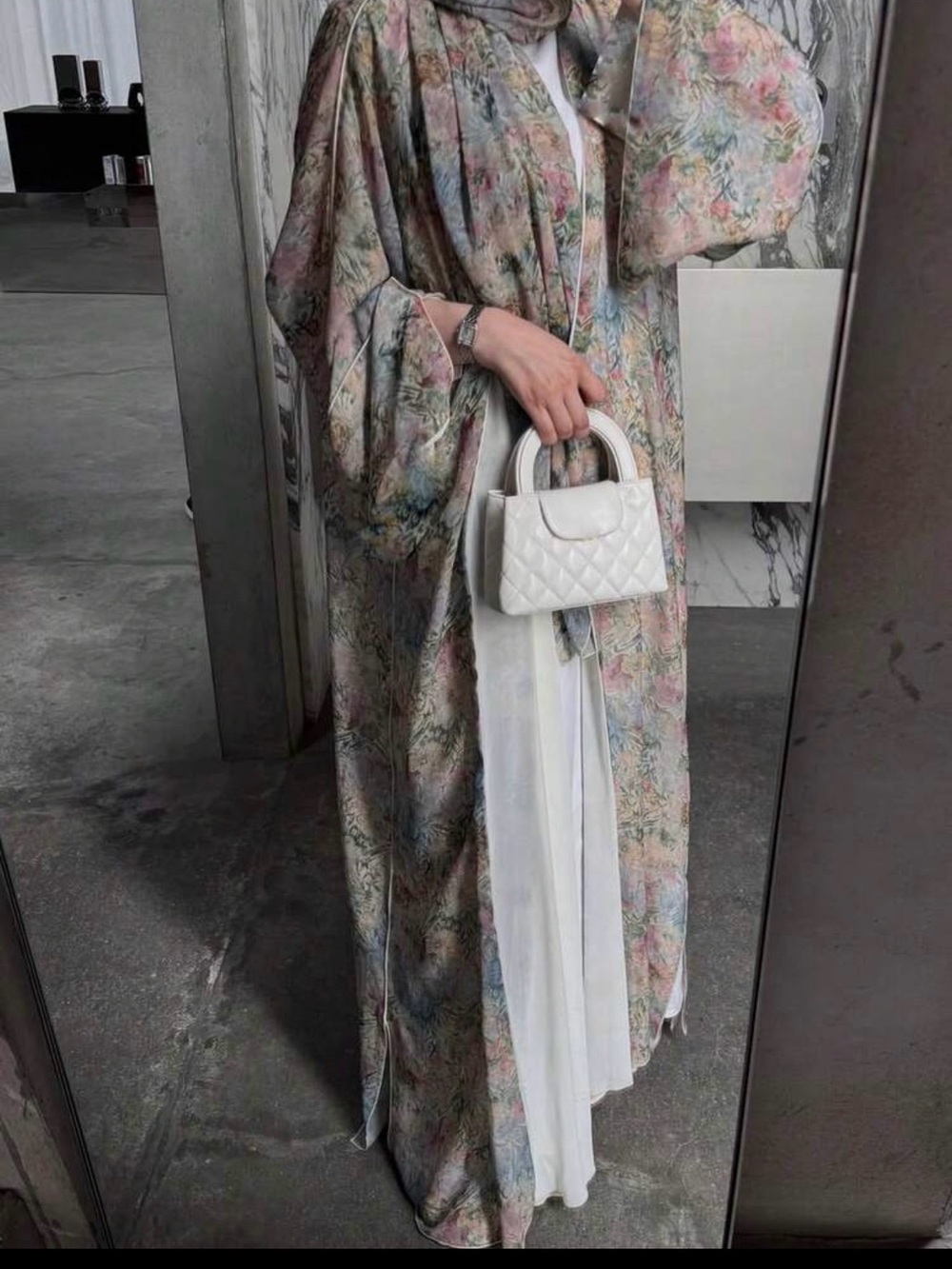 Printed abaya with inner included